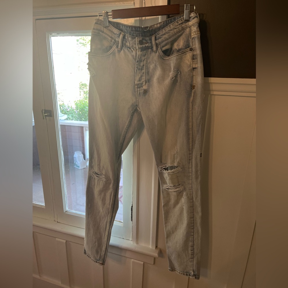 (SOLD) Ksubi Light Blue Distressed Men Jeans